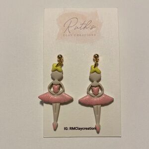 Ruth’s Clay Creations Ballerina Earrings